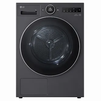 LG RHX9009TBC 9kg Dual Inverter Heat Pump Condenser Dryer in Matte Bl