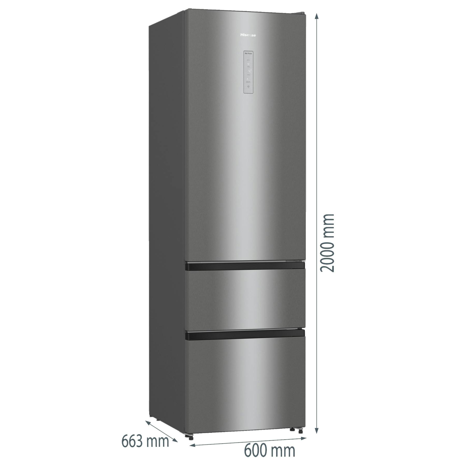 Hisense RM469N4ACDUK 200cm High 60/40 Frost Free Fridge Freezer in