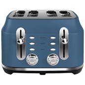 Rangemaster RMCL4S201SB Classic 4 Slice Toaster in Stone Blue