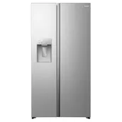 Hisense RS5P528SPIC American Fridge Freezer in Silver with Ice & Water Plum