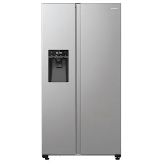 Hisense RS5P535NTCD American Fridge Freezer in Grey with Ice & Water Non Pl