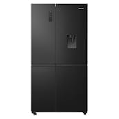 Hisense RS840N4WFE American Fridge Freezer in Black Stainless Steel with I