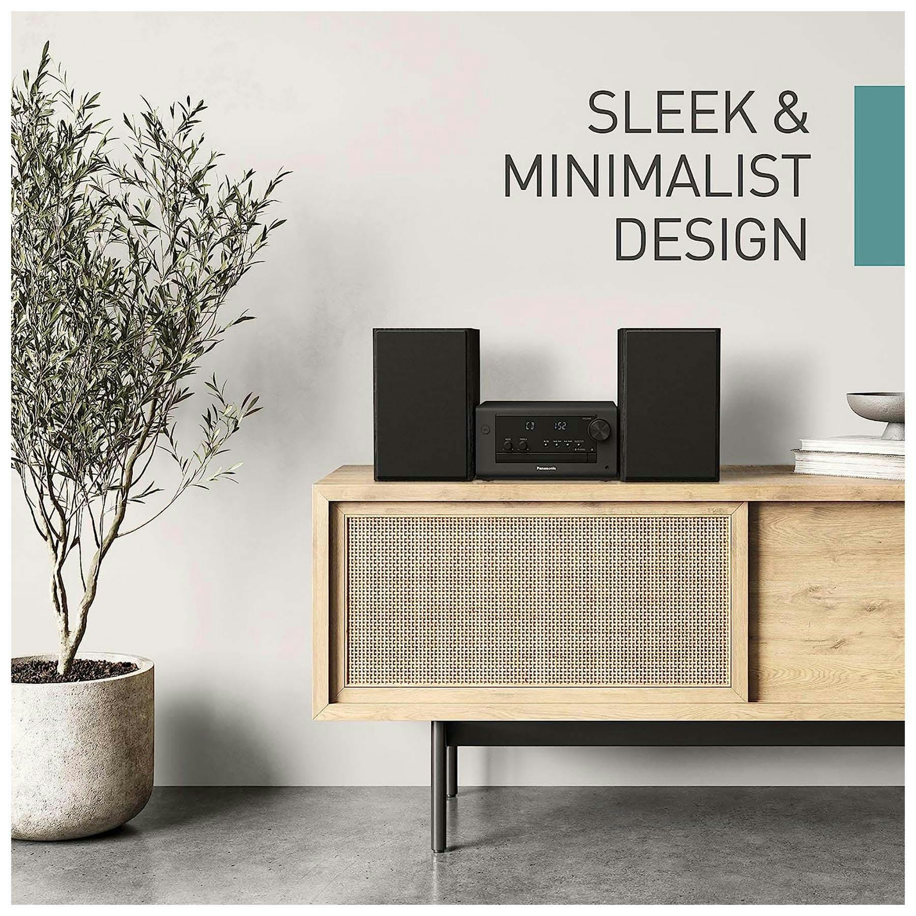 Panasonic SC-PM702EB-K 80W Micro Hi-Fi with CD, DAB+ & Bluetooth