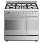 Smeg SCB92MX8 90cm Concert Classic Dual Fuel Range Cooker in Stainles