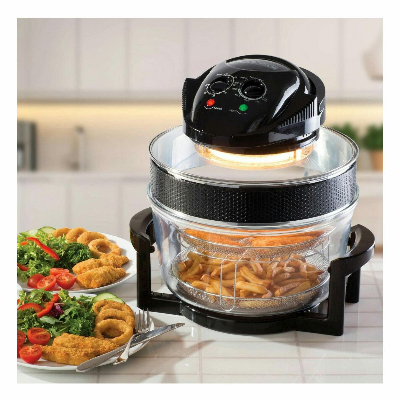 Daewoo SDA1032 17L DELUXE Halogen Single Zone Air Fryer in Black 1400W