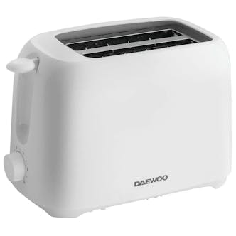 Daewoo SDA2453GE 2 Slice Plastic Toaster - Pure White