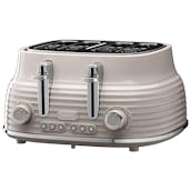 Daewoo SDA2485GE Sienna 4 Slice Toaster in Taupe