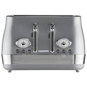 Daewoo SDA2525GE Baltimore 4 Slice Toaster in Smoked Grey