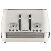 Daewoo SDA2746GE Denver 4 Slice Toaster in Buttermilk