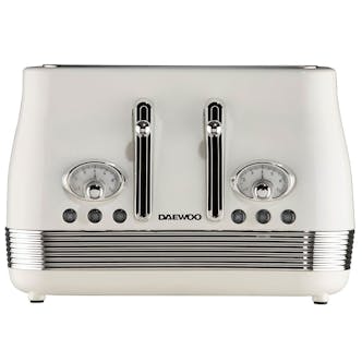 Daewoo SDA2746GE Denver 4 Slice Toaster in Buttermilk