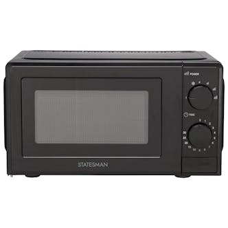 Statesman SKMS0720MPB Microwave Oven in Black 20L 700W Manual Control