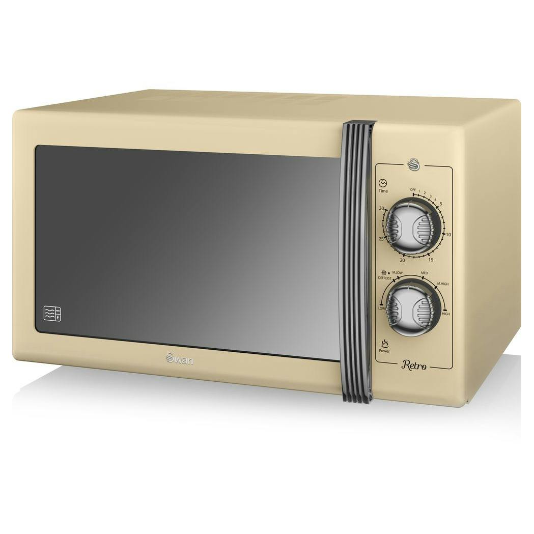 swan retro microwave black