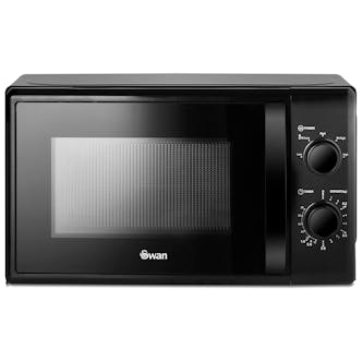 Swan SM4420BLK Manual Microwave Oven - Black, 20L 700W