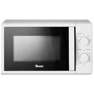 Swan SM4420WHT Manual Microwave Oven - White, 20L 700W