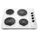 Montpellier SP601W 60cm 4 Zone Solid Plate Hob in White Includes 2 Rapid Z
