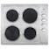 Montpellier SP601X 60cm 4 Zone Solid Plate Hob in Stainless Steel Includes