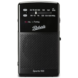 Roberts SPORTS925 2 Band Analogue Radio in Black AM & FM Wavebands
