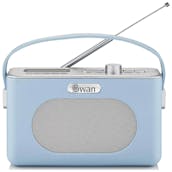 Swan SRA43010BLN Retro DAB Bluetooth Radio in Blue - 20 Presets