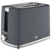Swan ST14071GRY Windsor Textured 2 Slice Toaster in Grey