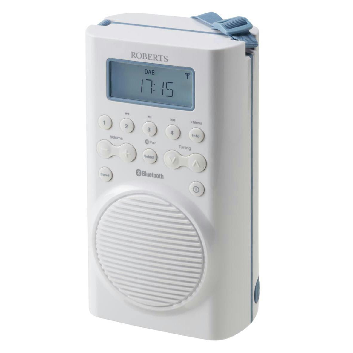 Roberts SPLASHMINI DAB/DAB+ & FM RDS All Weather Radio with Bluetooth
