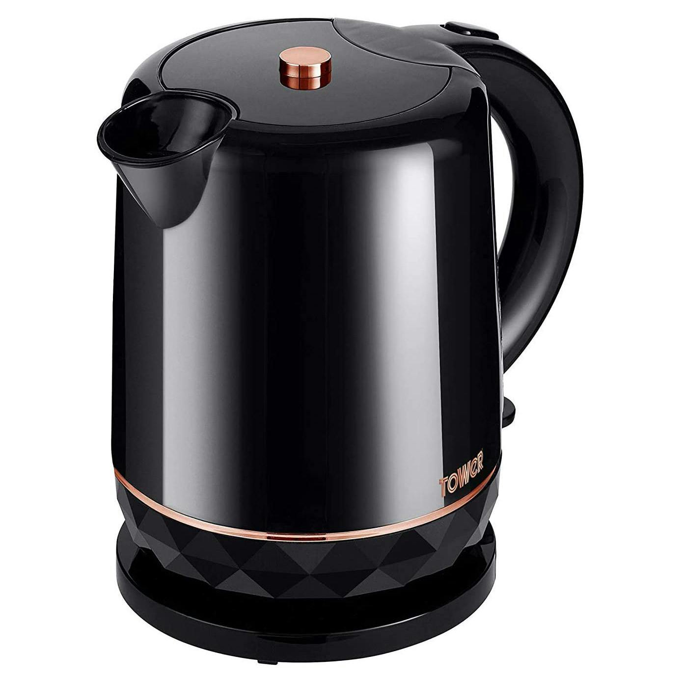 black and rose gold kettle next