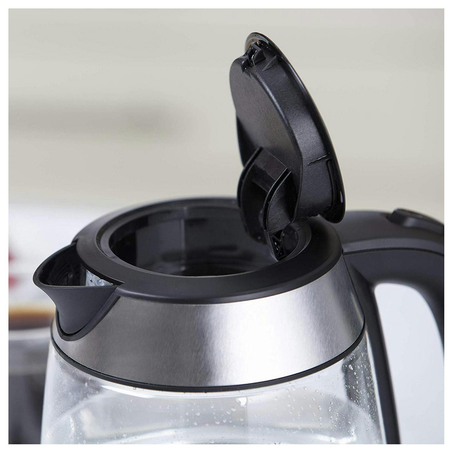 Tower T10040 1.7 Litre Illuminated Schott Glass Cordless Kettle