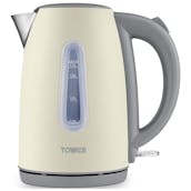 Tower T10048PEB 1.7 Litre Infinity Stone Jug Kettle in Cream 3kW