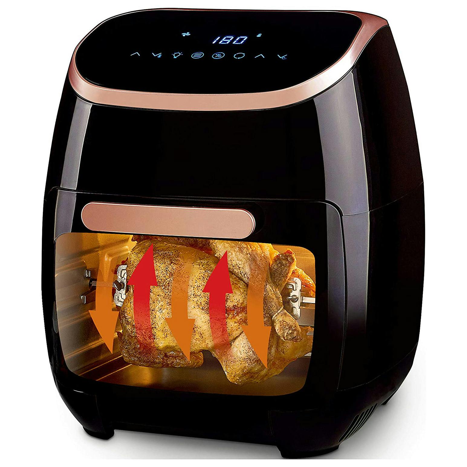 Tower T17039RGB 11 Litre VORTX Digital Health Air Fryer -Black & R/Gold
