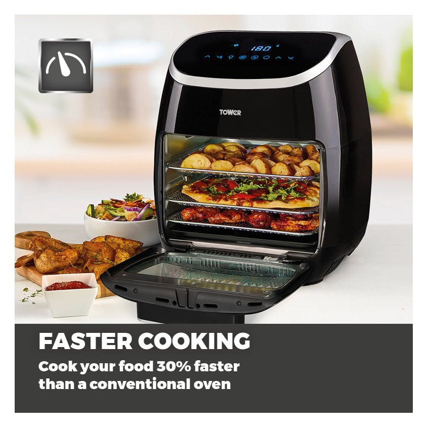 Tower T17039 11L VORTX Single Zone Digital Health Air Fryer Black