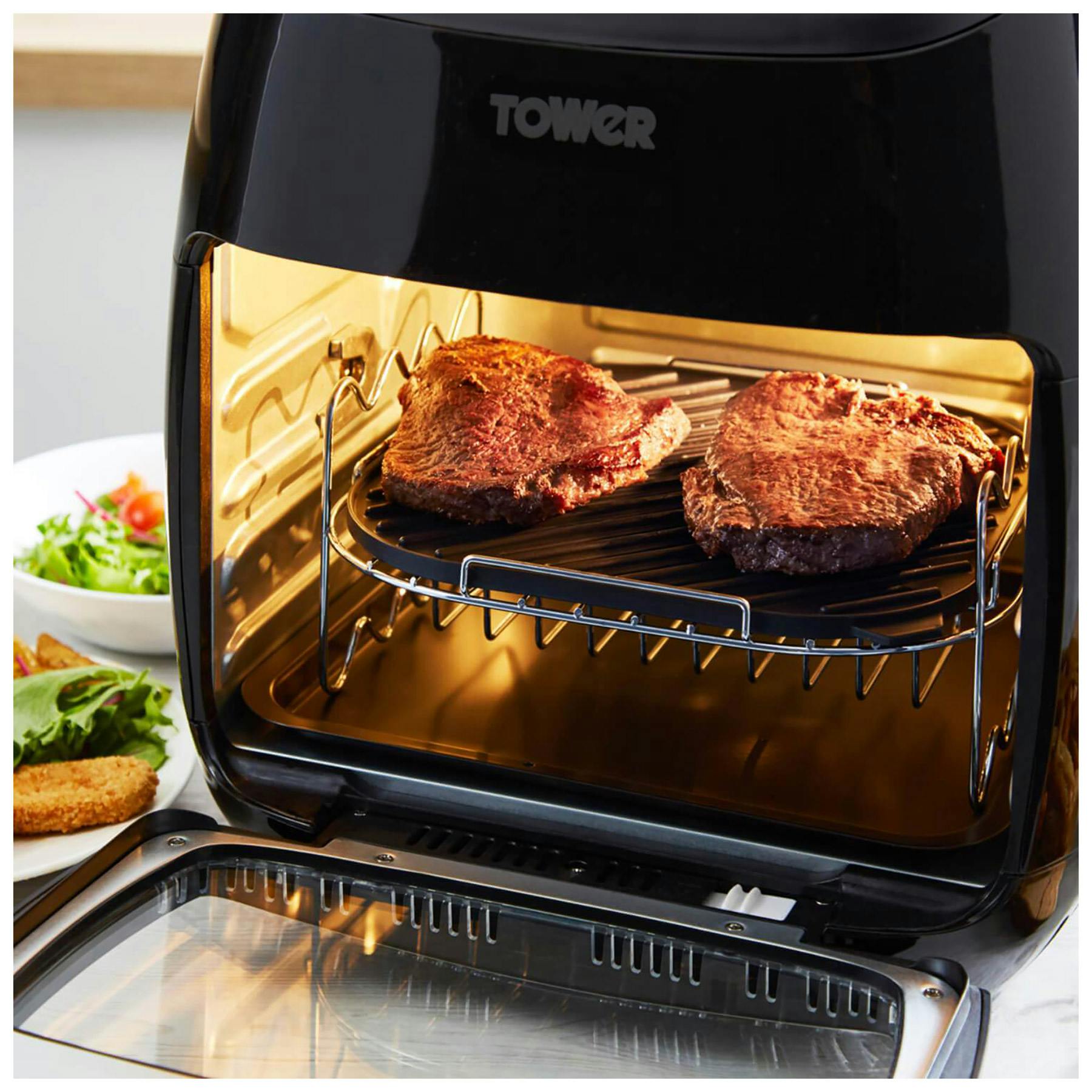 Tower T17076 11L XPRESS PRO 10-in-1 Digital Air Fryer Oven In Black