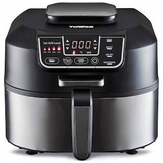Tower T17086 5.6L VORTX 5-in-1 Air Fryer & Grill with Crisper Black