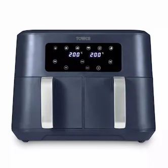Tower T17137CMNB 8.5L Vortx Dual Basket Air Fryer with Dual Cook Functio
