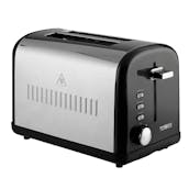 Tower T20014BL 2 Slice Toaster - Silver/Black