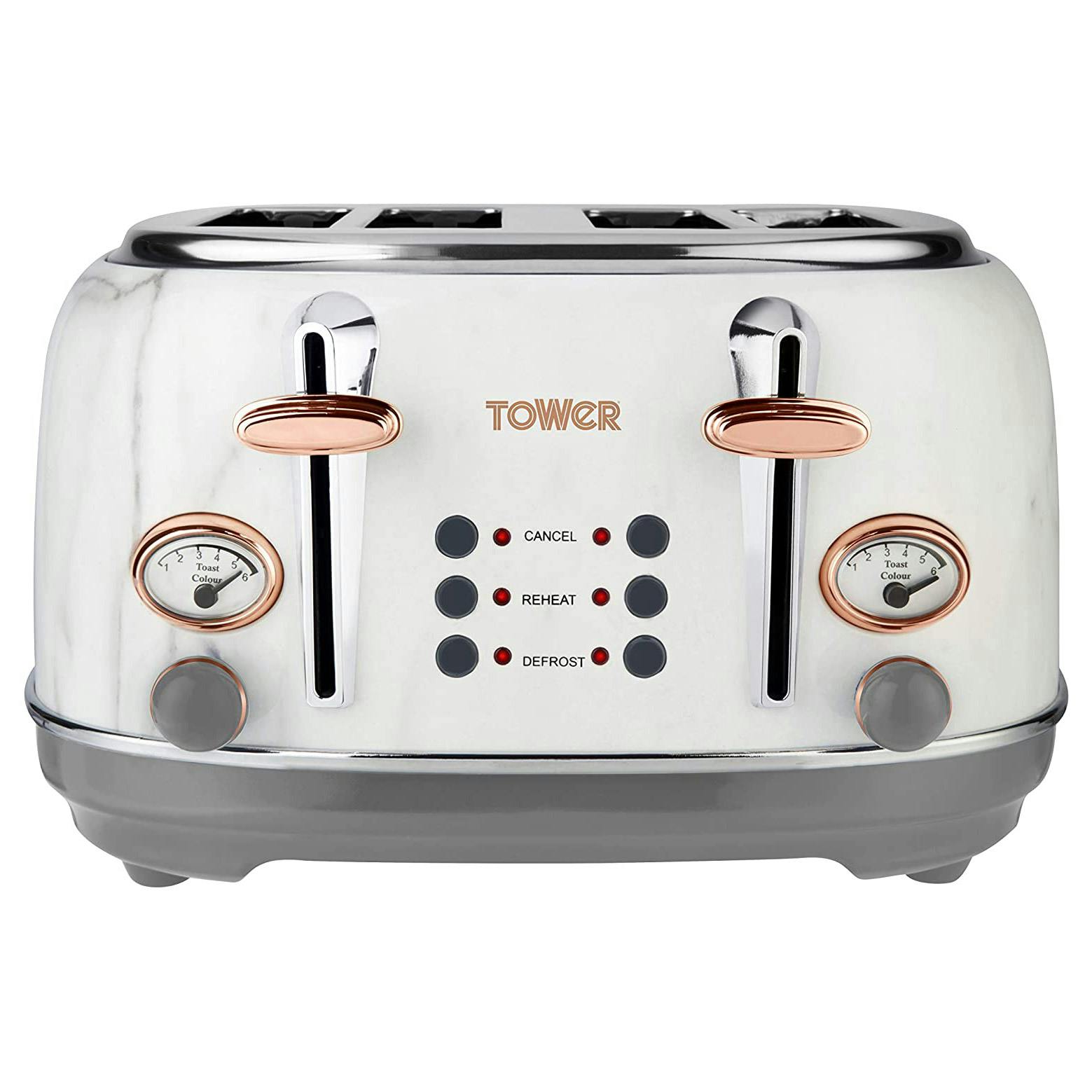 tower rose gold toaster