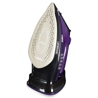 Tower T22008 2-in-1 Cord-Cordless Steam Iron in Purple and Black