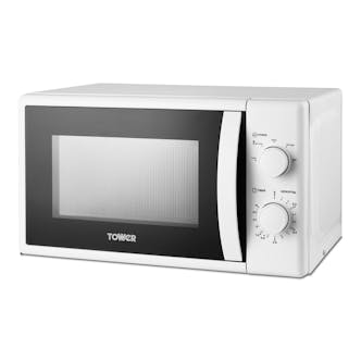 Tower T24034WHT Microwave Oven in White 20 Litre 700W Manual Controls