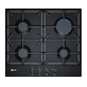 Neff T26DS49S0 N70 60cm 4 Burner Gas Hob in Black Cast Iron Supports