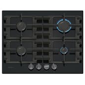 Neff T26NKP4S0 N50 60cm 4 Burner Gas Hob in Black Glass High Speed Bur