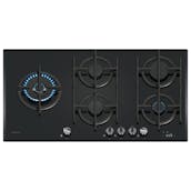 Neff T29RHS4S0 N90 90cm 5 Burner Gas Hob in Black Glass Cast Iron Supp
