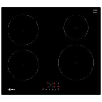 Neff T36FBE1L0G N30 Built-In 60cm 4 Zone Induction Hob in Black Glass