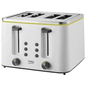 Beko TAM4341W 4 Slice Toaster in White