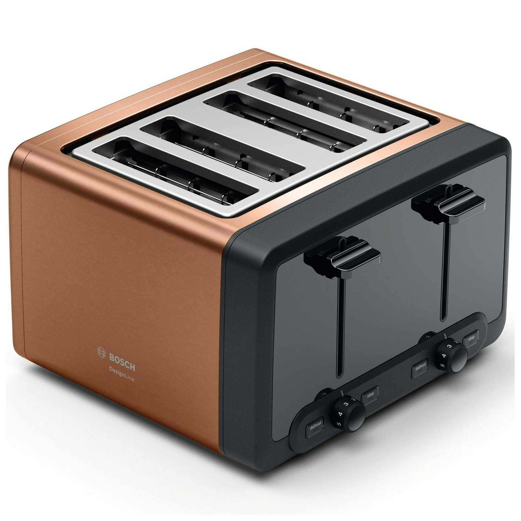 Bosch TAT4P449GB 4 Slice Toaster in Copper