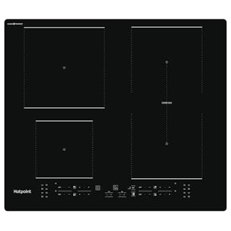 Hotpoint TB2460BCPNE 60cm Induction Hob in Black 4 Zone Combi Duo Zone