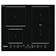 Hotpoint TB2460BCPNE 60cm Induction Hob in Black 4 Zone Combi Duo Zone