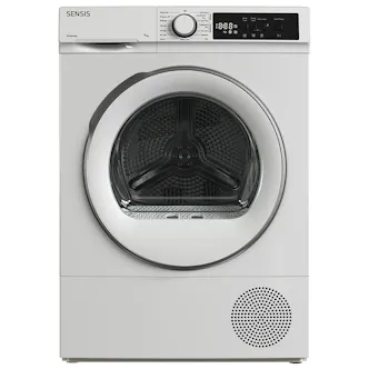 Sensis TDHF019A2W 9kg Heat Pump Condenser Dryer in White A++ Rated