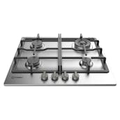 Indesit THP641W-IX-I 60cm 4 Burner Gas Hob in Stainless Steel