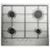 Indesit THP642IXI1 60cm 4 Burner Gas Hob in Stainless Steel