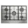 Indesit THP751WIXI1 75cm 5 Burner Gas Hob in Stainless Steel Double Crown W