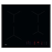 AEG TN64IA04FB 5000 Series 60cm 4 Zone Induction Hob in Black Plug & P