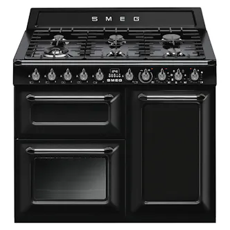 Smeg TR103BL 100cm Victoria Dual Fuel Range Cooker in Black